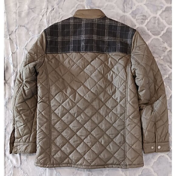 Cole Haan Signature Men's Mixed Media Quilted Olive Jacket/Size M, NWT - Picture 5 of 6